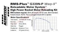 Aerotech G339N-P Warp 9 Rocket Motor