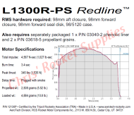 Aerotech L1300 Redline Rocket Motor