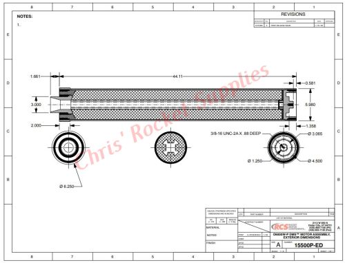 Aerotech O6000 White Lightning DMS Rocket Motor